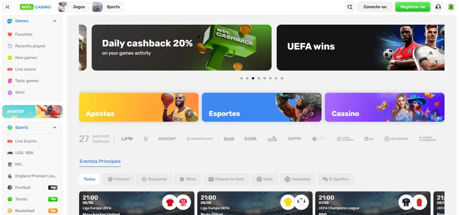 WinCssino com Boleto Bancário